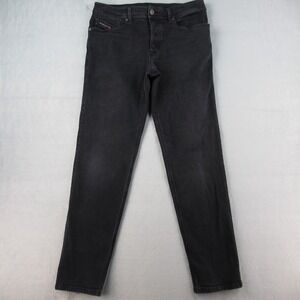 Diesel D-Finitive 2023 Mens Slim Tapered‎ Jeans Black Gray Wash W33 L34 A10231